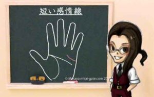 感情線短い